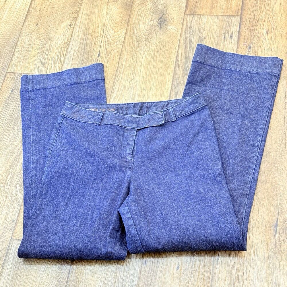 Talbots Heritage Jeans Boot Women Size 10/30 Fit 30x30   Straight Blue Stretch - Picture 3 of 16
